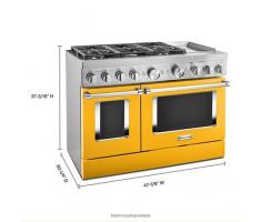 KitchenAid 48'' Smart Commercial-Style Dual Fuel Range with Griddle