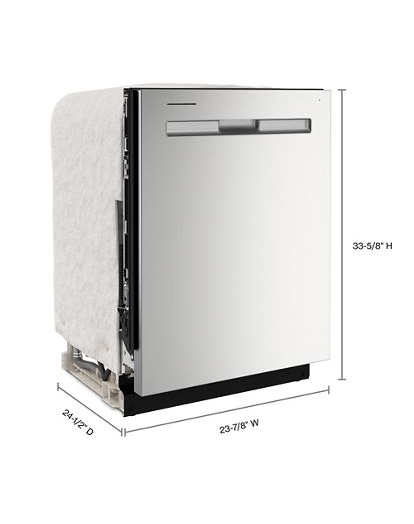 Top control dishwasher with Dual Power Filtration