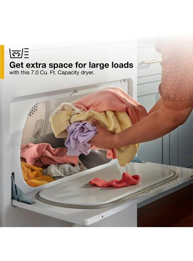 7.0 Cu. Ft. Top Load Electric Moisture Sensing Dryer