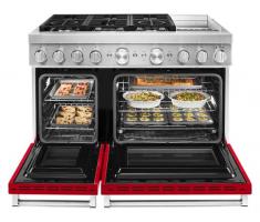 KitchenAid 48'' Smart Commercial-Style Dual Fuel Range with Griddle
