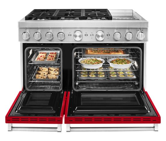 KitchenAid 48'' Smart Commercial-Style Dual Fuel Range with Griddle