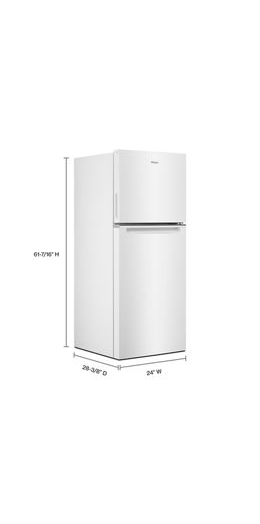 24-inch Wide Small Space Top-Freezer Refrigerator - 11.6 cu. ft.