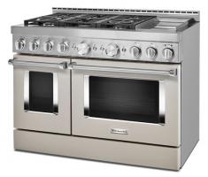 KitchenAid 48'' Smart Commercial-Style Gas Range with Griddle