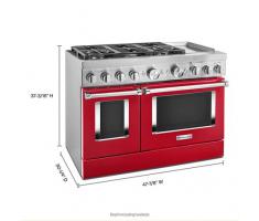KitchenAid 48'' Smart Commercial-Style Dual Fuel Range with Griddle