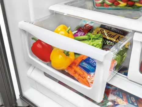 36- Inch Wide French Door Refrigerator with PowerCold® Feature - 25 Cu. Ft.