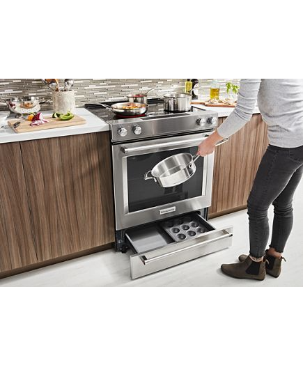 30-Inch 5-Element Electric Slide-In Convection Range