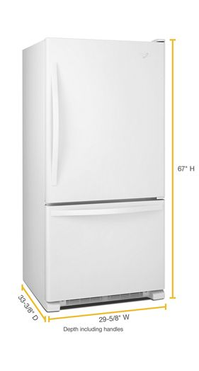 30-inches wide Bottom-Freezer Refrigerator with SpillGuard™ Glass Shelves - 18.7 cu. ft.