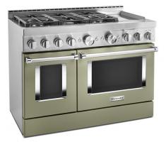 KitchenAid 48'' Smart Commercial-Style Gas Range with Griddle