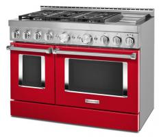 KitchenAid 48'' Smart Commercial-Style Gas Range with Griddle