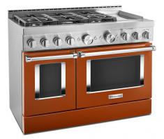 KitchenAid 48'' Smart Commercial-Style Gas Range with Griddle