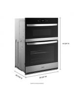 5.7 Total Cu. Ft. Combo Wall Oven with Air Fry When Connected