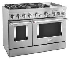 KitchenAid 48'' Smart Commercial-Style Dual Fuel Range with Griddle