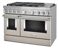 KitchenAid 48'' Smart Commercial-Style Dual Fuel Range with Griddle