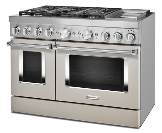 KitchenAid 48'' Smart Commercial-Style Dual Fuel Range with Griddle
