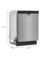 Quiet Dishwasher with Heated Dry and Factory-Installed Power Cord