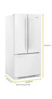 33-inch Wide French Door Refrigerator - 22 cu. ft
